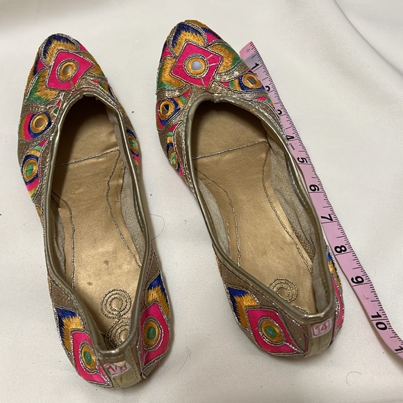 Indian Pakistani juries handmade Khusas hand made color full    Slippers #385 - Picture 7 of 7